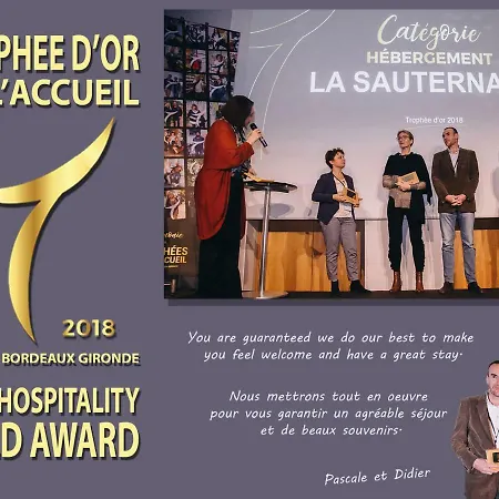 La Sauternaise, Luxury Boutique Alojamento de Acomodação e Pequeno-almoço